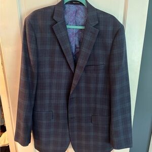 Alan Flusser Navy Sport Coat Size 44L